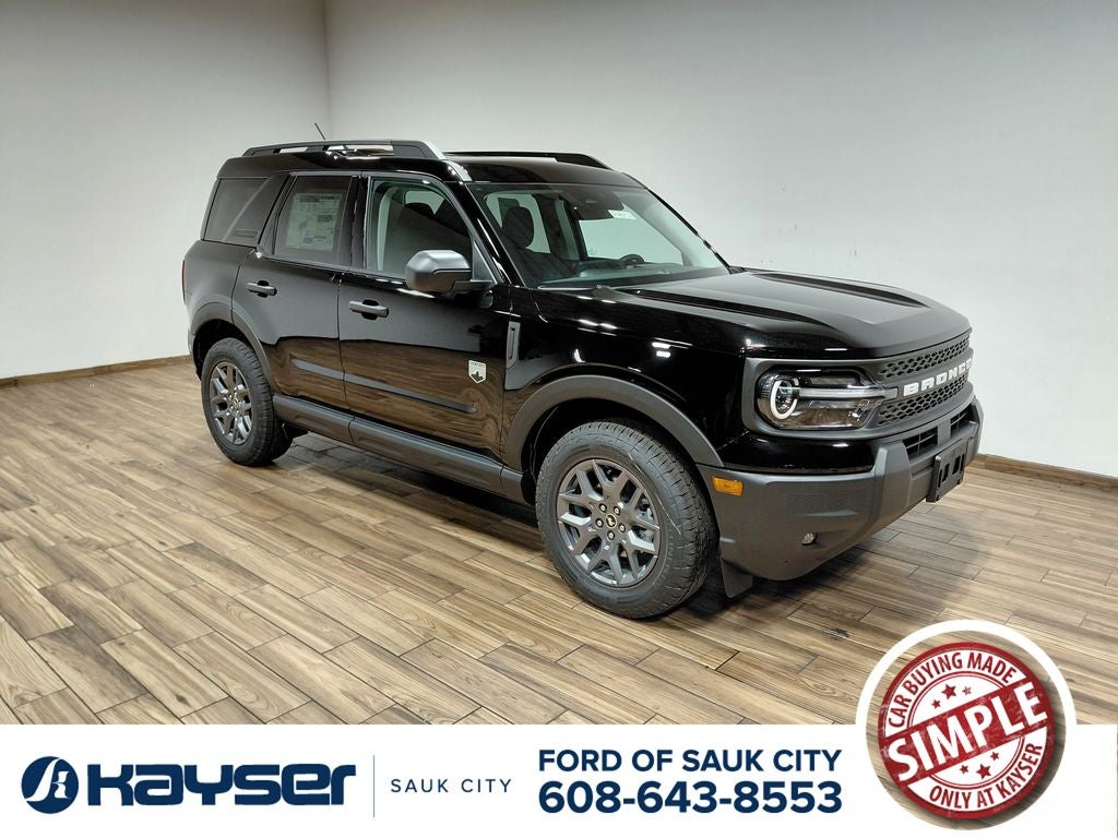 2026 Ford Bronco Sport Big Bend in Shadow Black — front three-quarter view