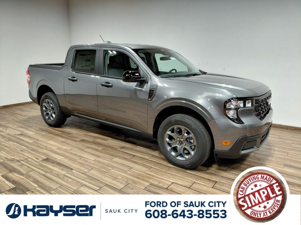 2026 Ford Maverick XLT in Carbonized Gray Metallic — front three-quarter view